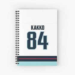 Seattle Kraken Kaapo Kakko Away Jersey Phone Case Notebook