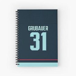 Seattle Kraken Philipp Grubauer Home Case Notebook