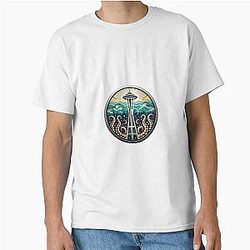Seattle Kraken Space Needle Classic T Shirt