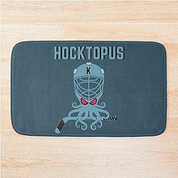 Hoctopus. Seattle Kraken Alternative Logo Design. Bath Mat