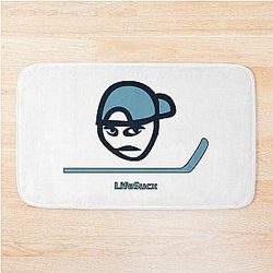 Seattle Kraken Colors - Angry Guy Bath Mat