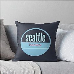 Seattle Kraken Hockey Throw Pillow