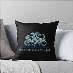 Seattle Kraken Design Throw Pillow