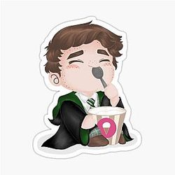 Sebastian Sallow eating Ice Cream Sticker
