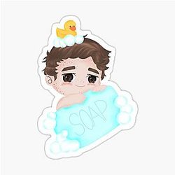 Sebastian Sallow Bath Time Companion Glossy Sticker