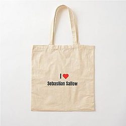 I love Sebastian Cotton Tote Bag