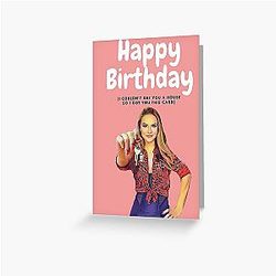 Selling Sunset Happy Birthday Greeting Card