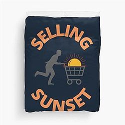 Selling Sunset Duvet Cover