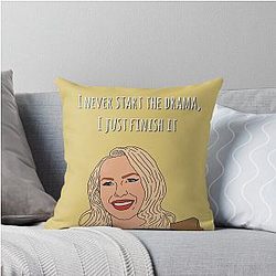 I Never Start the Drama, I Just Finish It - Selling Sunset Throw Pillow