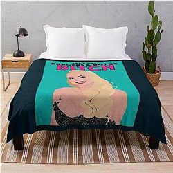 Christine Quinn Burgers and Botox Selling Sunset Throw Blanket
