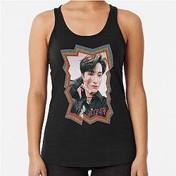 Park Seonghwa ATEEZ Seonghwa Korean Kpop Retro Oil Paint Design Tank Top
