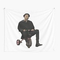 Seonghwa Tricycle Meme Tapestry