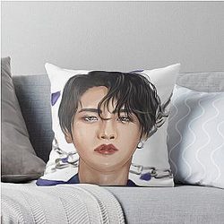Ateez Seonghwa aesthetic digital drawing Pillow