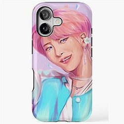 Ateez Seonghwa aesthetic digital painting drawing iPhone Tough Case