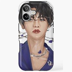 Ateez Seonghwa aesthetic digital painting drawing iPhone case