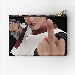 Seonghwa Flipping Off Meme Pouch