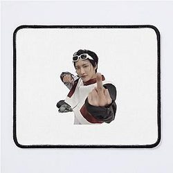 Ateez Seonghwa Middle Finger meme Kpop Sticker Mouse Pad
