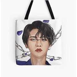 Ateez Seonghwa Aesthetic Digital Painting Tote Bag