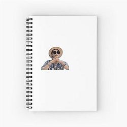 Ateez Seonghwa Sunglasses Hat Meme Kpop Sticker Notebook