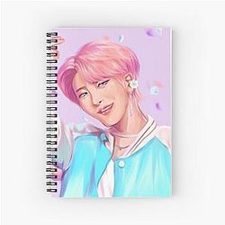Ateez Seonghwa aesthetic digital drawing spiral notebook
