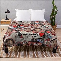 ATEEZ Seonghwa y2k Throw Blanket