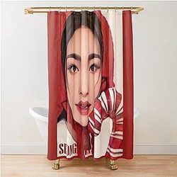 Ateez Christmas Seonghwa Shower Curtain