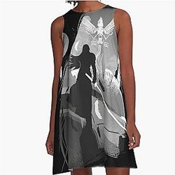 Villain-Sephiroth, Sephiroth FFVII, Final Fantasy VII Remake, ## A-Line Dress