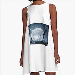 Cloud Strife Sephiroth A-Line Dress