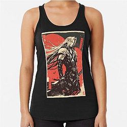 Sephiroth Warned Vintage Poster Tank Top