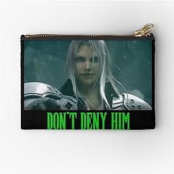 Final Fantasy VII Remake Sephiroth: Don't Deny Him Zipper Pouch