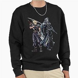 Cloud and Sephiroth or Pullover Sweatshirt