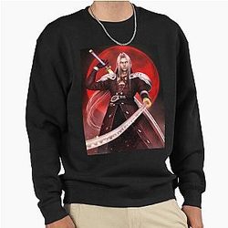 Sephhiroth Winged Angel Pullover Sweatshirt