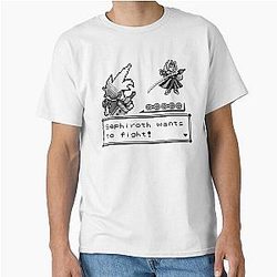 Pocket Fantasy VII Sephiroth Wants to Fight Classic T-Shirt