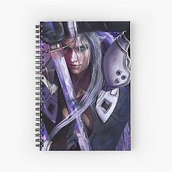 Winged Sephiroth Spiral Notebook
