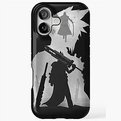 Cloud Strife & Sephiroth - Final Fantasy VII - Black Shadow iPhone Case