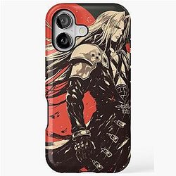 Sephiroth Warned Vintage iPhone Case