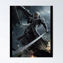 Sephiroth Fallen Angel Poster