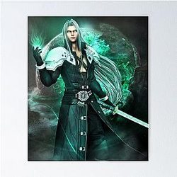 Sephiroth One Winged Angel Poster