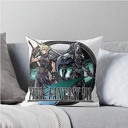 Cloud Sephiroth Final Fantasy VII Throw Pillow
