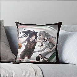 Vincent Valentine vs Sephiroth Basketball Throw Pillow