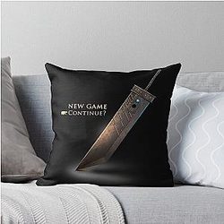 Cloud Strife Sword Final Fantasy VII Sephiroth Throw Pillow