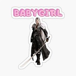 Sephiroth Babygirl - Final Fantasy 7 Sticker