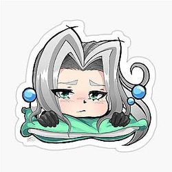 Sleepy Sephiroth Sticker