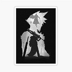 Cloud Strife & Sephiroth - Final Fantasy VII - Black Shadow Sticker