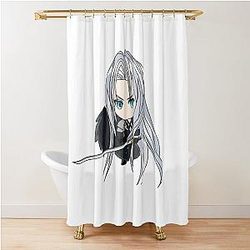 Chibi Final Fantasy Sephiroth Shower Curtain