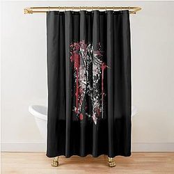 Creepy Sephiroth Ink Painting Shower Curtain