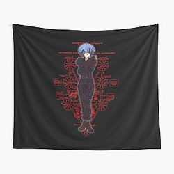 Rei Ayanami Sephiroth Tree Background Tapestry