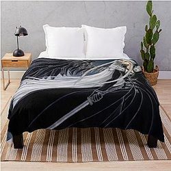 Sephiroth The One Winged Angel Throw Blanket