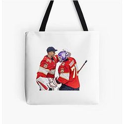 Spencer Knight and Sergei Bobrovsky All Over Print Tote Bag