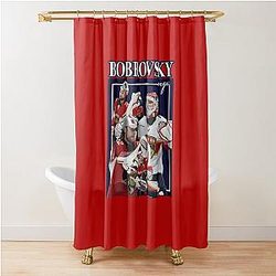 Sergei Bobrovsky Retro Shower Curtain